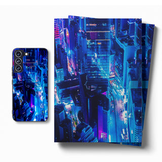 Cyberpunk City Night TPU Case for Samsung