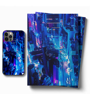 Cyberpunk City Night LED Case for iPhone