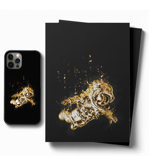 Astronaut Golden Version LED Case for iPhone