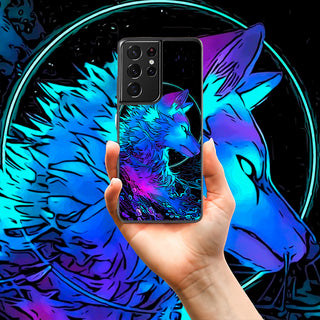 Neon Wolf Art LED Case for Samsung