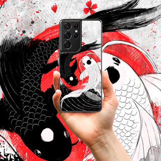 Koi Fish Yin Yang RubyArt LED Case for Samsung