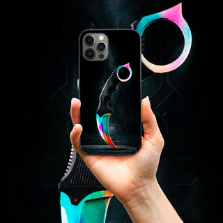 Colorful Blade Combat Knife LED Case for iPhone