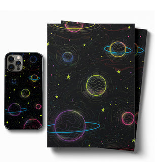 Space Planets Art LED Case for iPhone