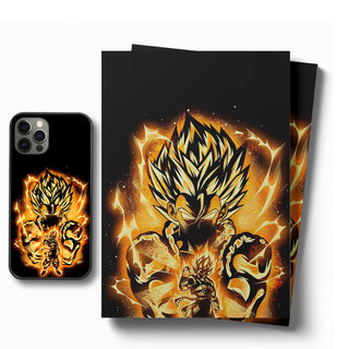 Golden Saiyan Gogeta LED Case for iPhone