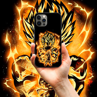 Golden Saiyan Gogeta LED Case for iPhone