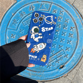 Blue Star Space Cute Phone Cases For iPhone