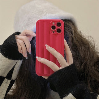 Classic Color Puffer Cute Cases For iPhone