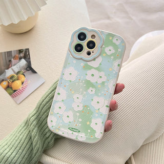 Green Floral Cute Cases For iPhone