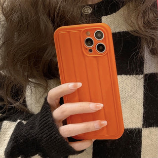 Classic Color Puffer Cute Cases For iPhone