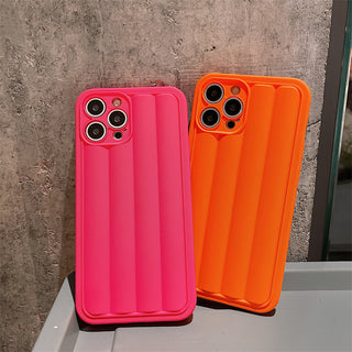 Classic Color Puffer Cute Cases For iPhone