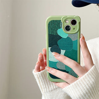 Green Geometric Pattern Cute Cases For iPhone