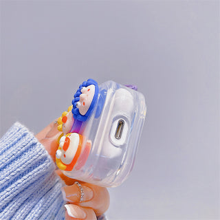 Clown Doll Earphone Case For Airpods with Keychain