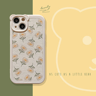 Leather Cute Cases For iPhone Mini Florals