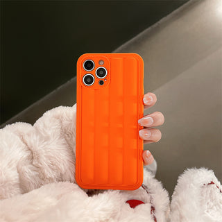 Classic Color Puffer Cute Cases For iPhone