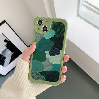 Green Geometric Pattern Cute Cases For iPhone