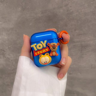 3D Cartoon Toy Earphone Case For Airpods with Keyring