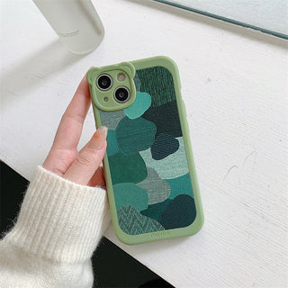 Green Geometric Pattern Cute Cases For iPhone