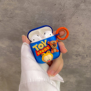 3D Cartoon Toy Earphone Case For Airpods with Keyring