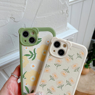 Leather Cute Cases For iPhone Mini Florals