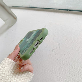 Green Geometric Pattern Cute Cases For iPhone