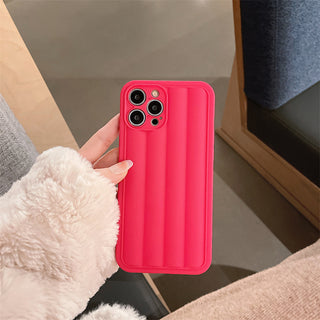 Classic Color Puffer Cute Cases For iPhone