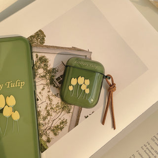 Literary Tulip Earphone Case For Airpods with Lanyard